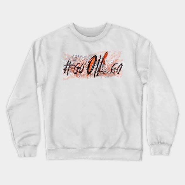 Go Oilers Go! Crewneck Sweatshirt by aldomarano